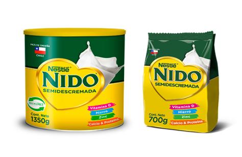 Leche en polvo NIDO® Semidescremada Sin Lactosa Bolsa 700g